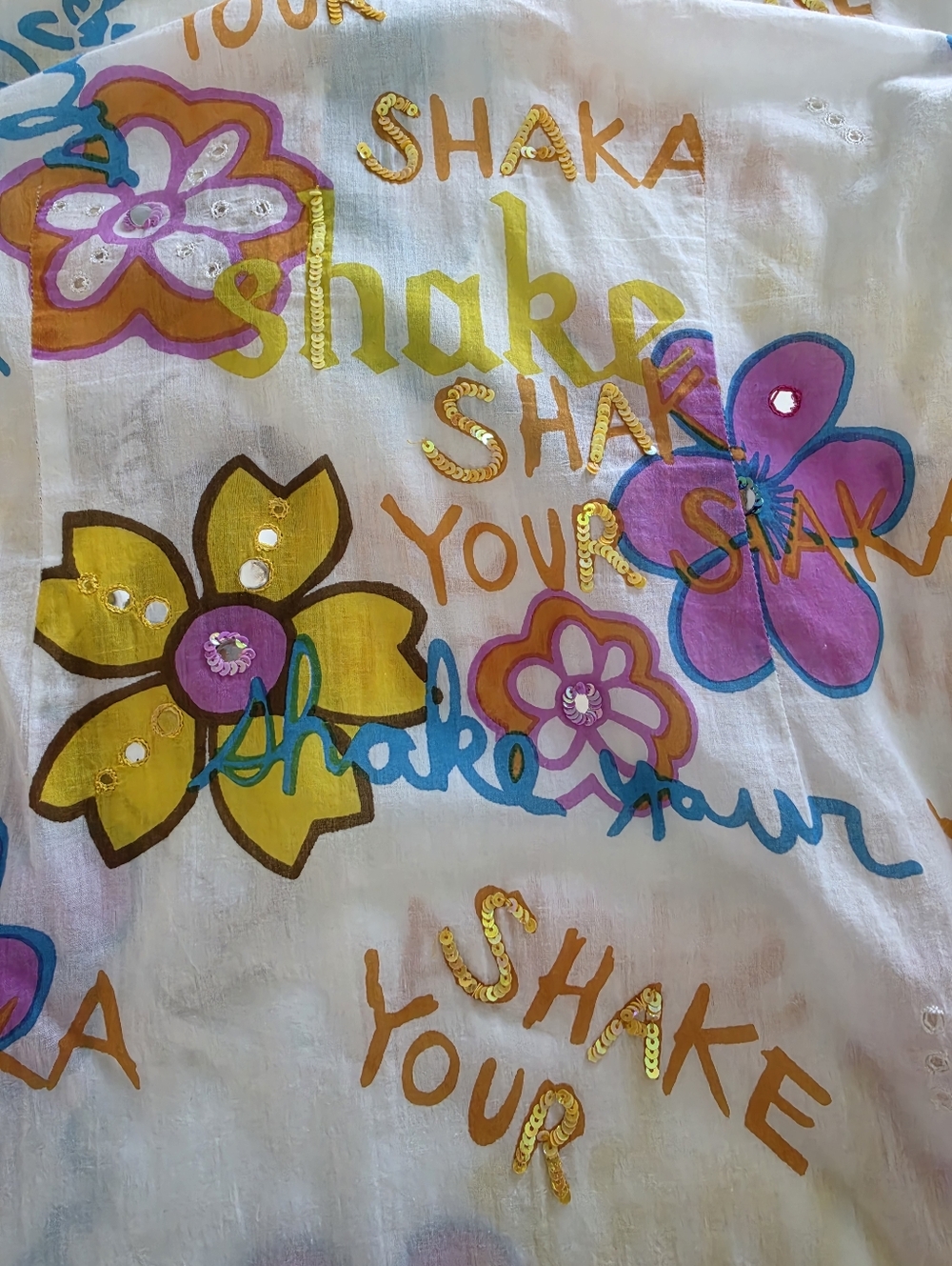 Letarte Shake Your Shaka Cover Up Size M / L - Picture 9 of 12